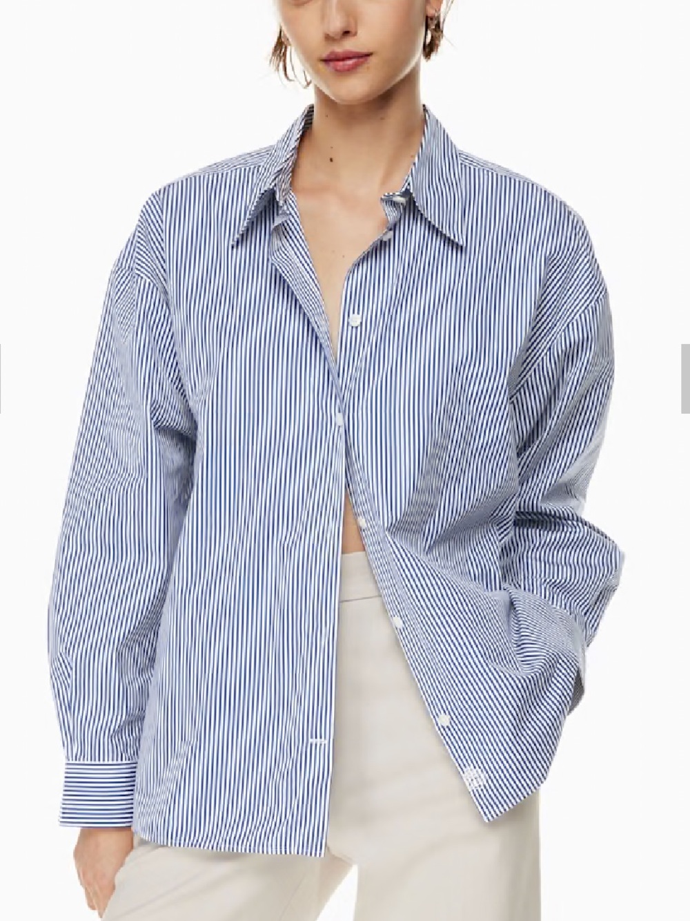 Aritzia | Babaton Essential Poplin Oversized Shirt Size 2XS